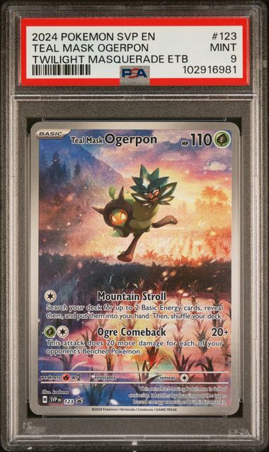 PSA 9 | TEAL MASK OGERPON | PROMO 123 by Gem Mint Unc on MYNTED