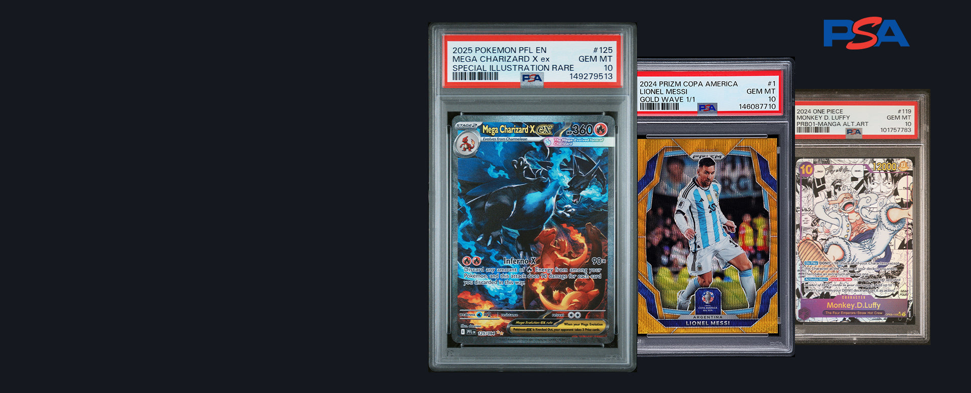 Submit your trading cards for official PSA grading in the UAE through MYNTED