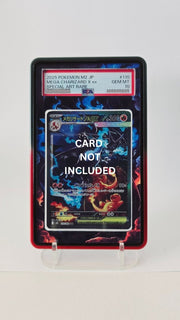 PSA Magnetic Case (Black & Red) (sealed) with Extended Artwork - Mega Charizard Ex SIR 125/094 PF and SAR 110/080 IX by MechaKai Collectibles on MYNTED