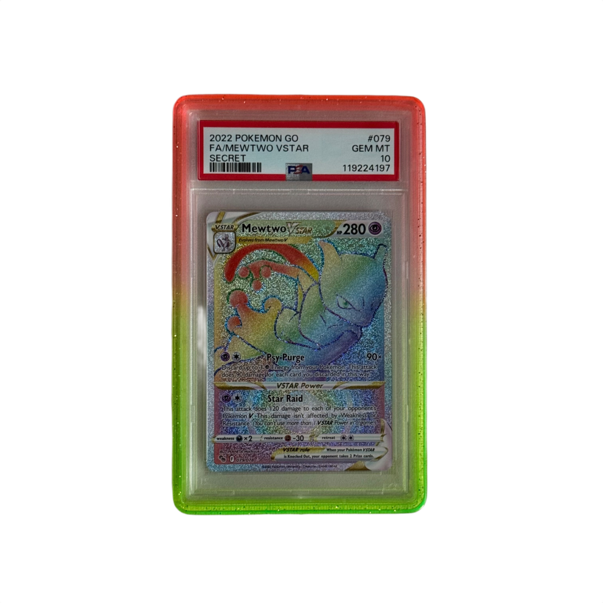 PSA Slab Guard - Aqua Surge by Shaibz TCG on MYNTED