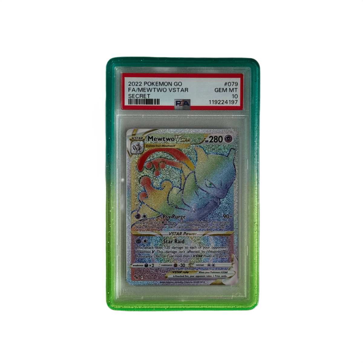 PSA Slab Guard - Electric Lime by Shaibz TCG on MYNTED