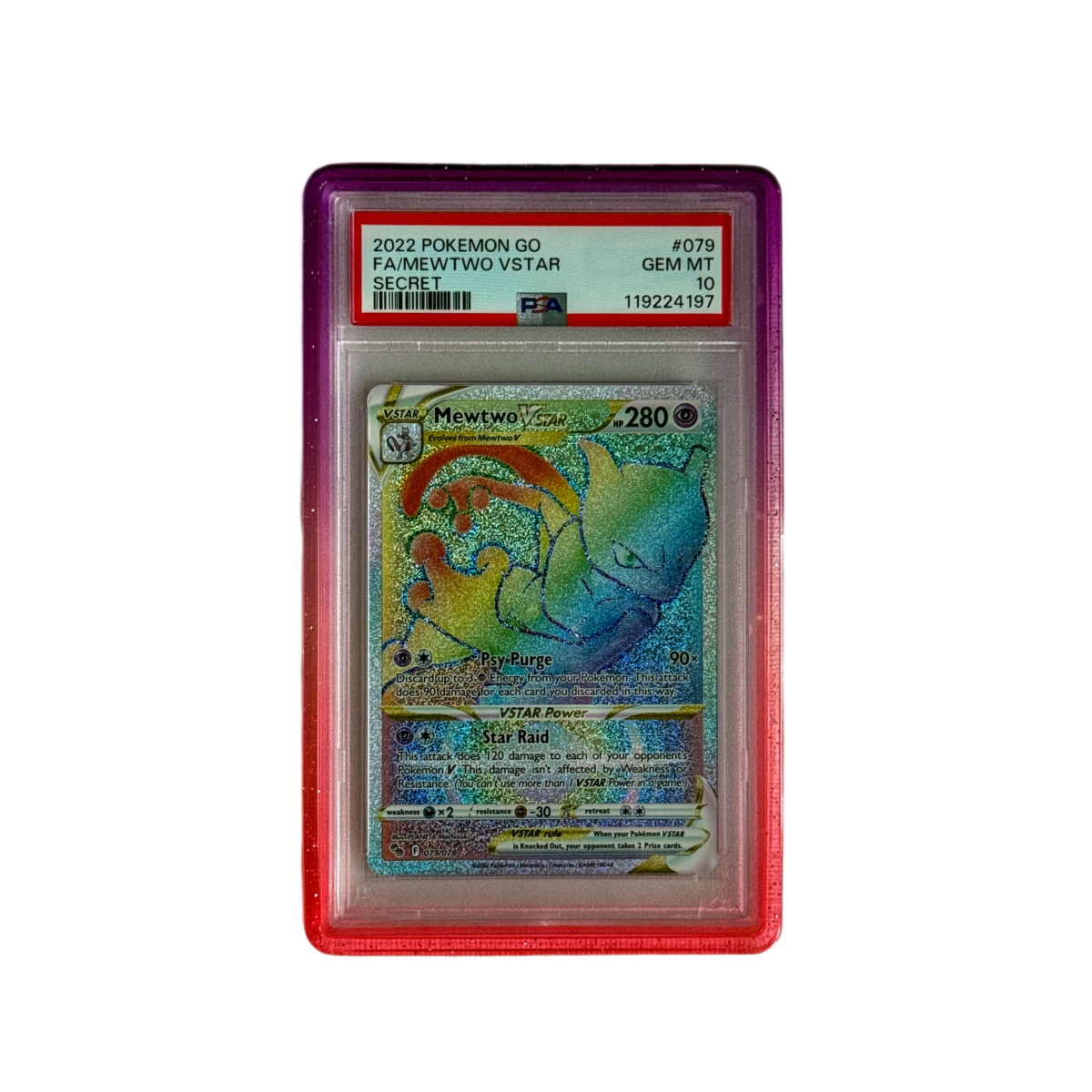 PSA Slab Guard - Hot Pink Fusion by Shaibz TCG on MYNTED