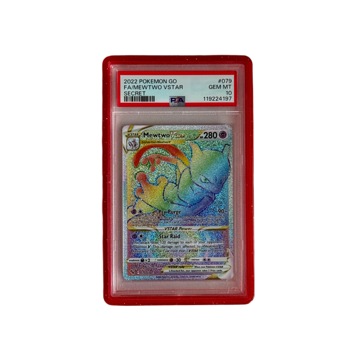 PSA Slab Guard - Inferno Red by Shaibz TCG on MYNTED