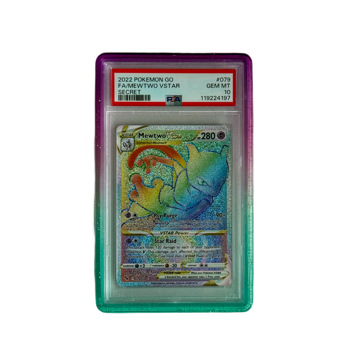 PSA Slab Guard - Ruby Flame by Shaibz TCG on MYNTED