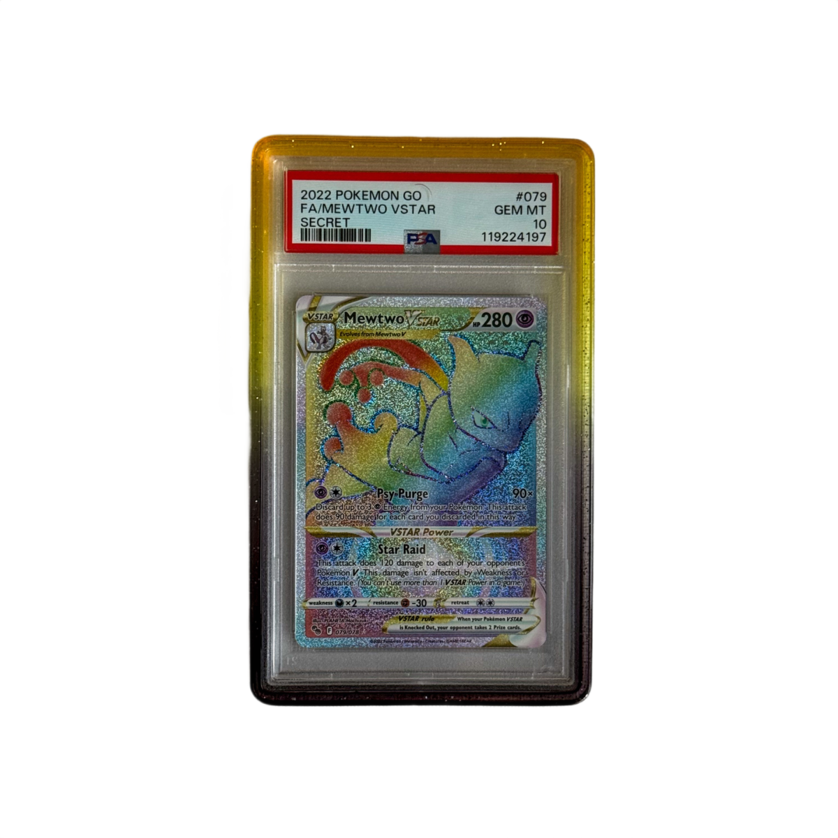 PSA Slab Guard - Sunset Orange by Shaibz TCG on MYNTED