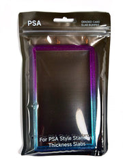 PSA Slab Guard with Clear Back Support - Blue/Turquoise/Purple by TCGDON on MYNTED