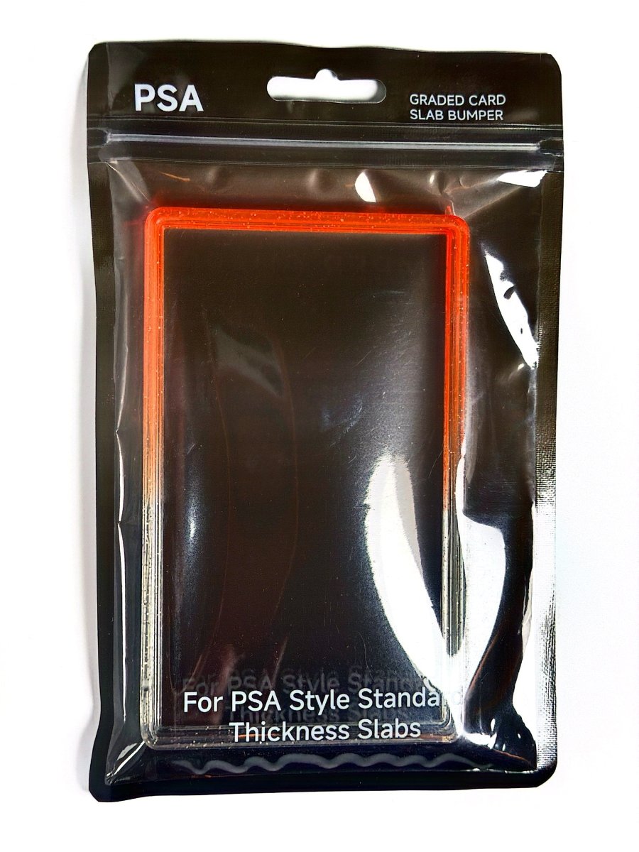 PSA Slab Guard with Clear Back Support - Orange/Clear by TCGDON on MYNTED