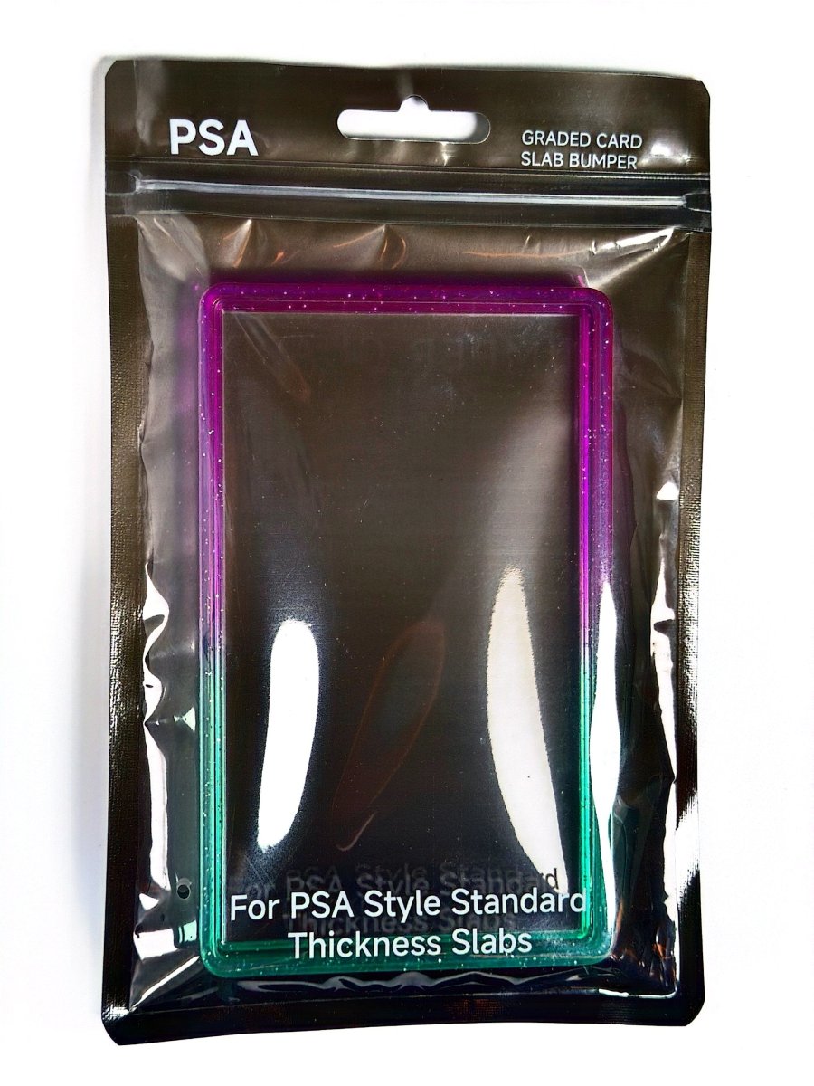 PSA Slab Guard with Clear Back Support - Purple/Green by TCGDON on MYNTED