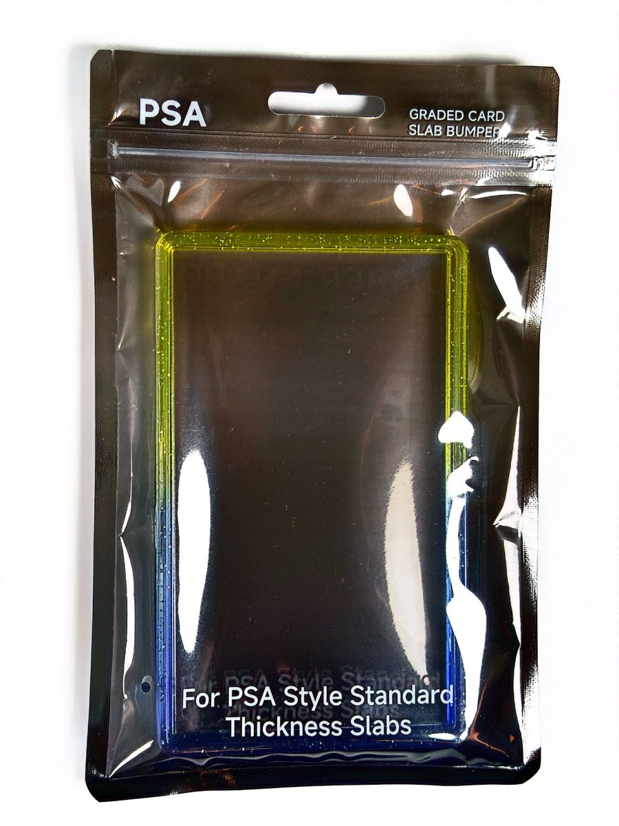 PSA Slab Guard with Clear Back Support - Yellow/Blue by TCGDON on MYNTED