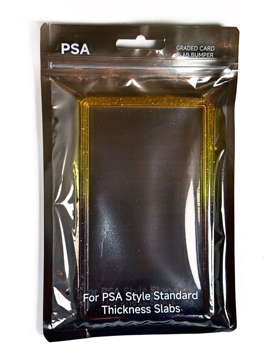 PSA Slab Guard with Clear Back Support - Yellow/Gold/Black by TCGDON on MYNTED