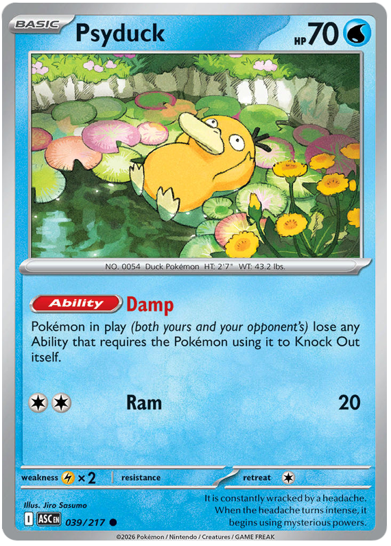 Psyduck 039/217 Common | Mega Evolution – Ascended Heroes by Worth the XP on MYNTED