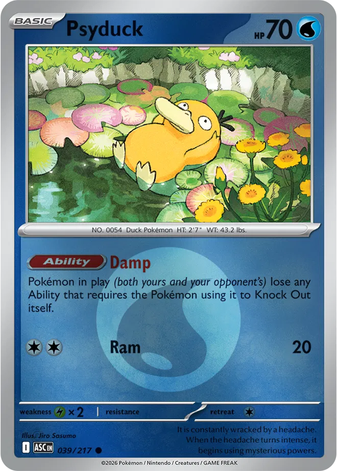 Psyduck (Energy Symbol Pattern) Ascended Heroes Common 039/217 by Shark Pop Culture on MYNTED
