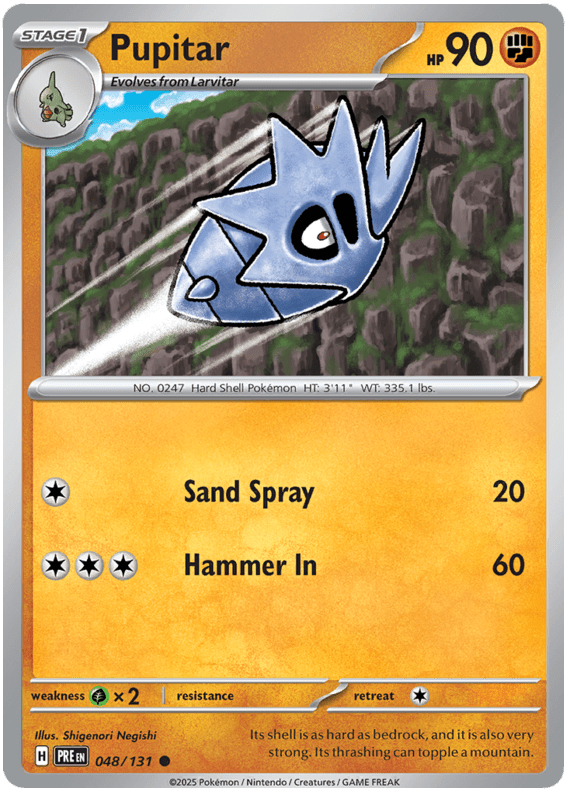Pupitar 048/131 Common | Scarlet & Violet – Prismatic Evolutions by Worth the XP on MYNTED