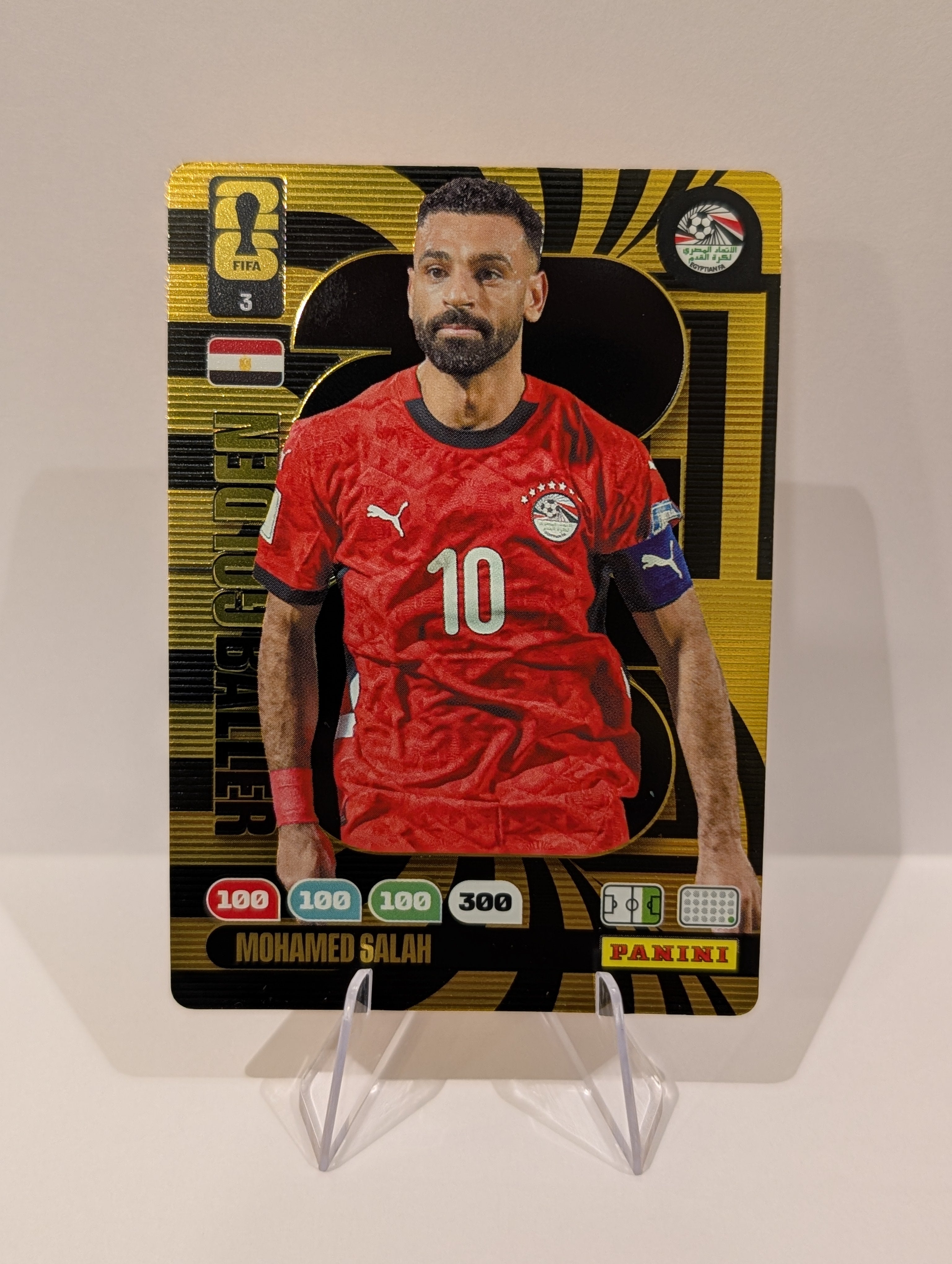 #3 Mohamed Salah - Golden Baller - Panini Adrenalyn XL World Cup 2026