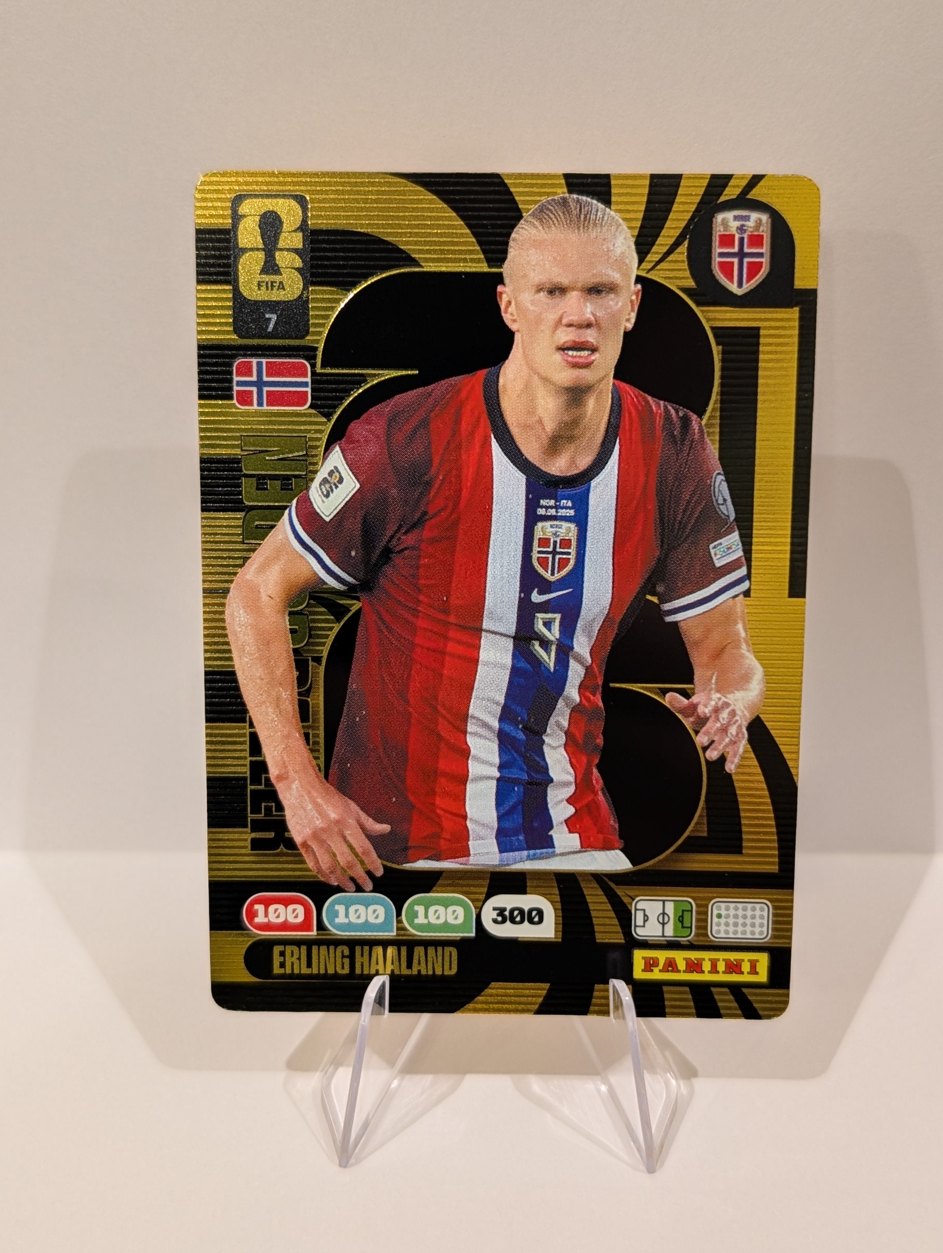 #7 Erling Haaland - Golden Baller - Panini Adrenalyn XL World Cup 2026