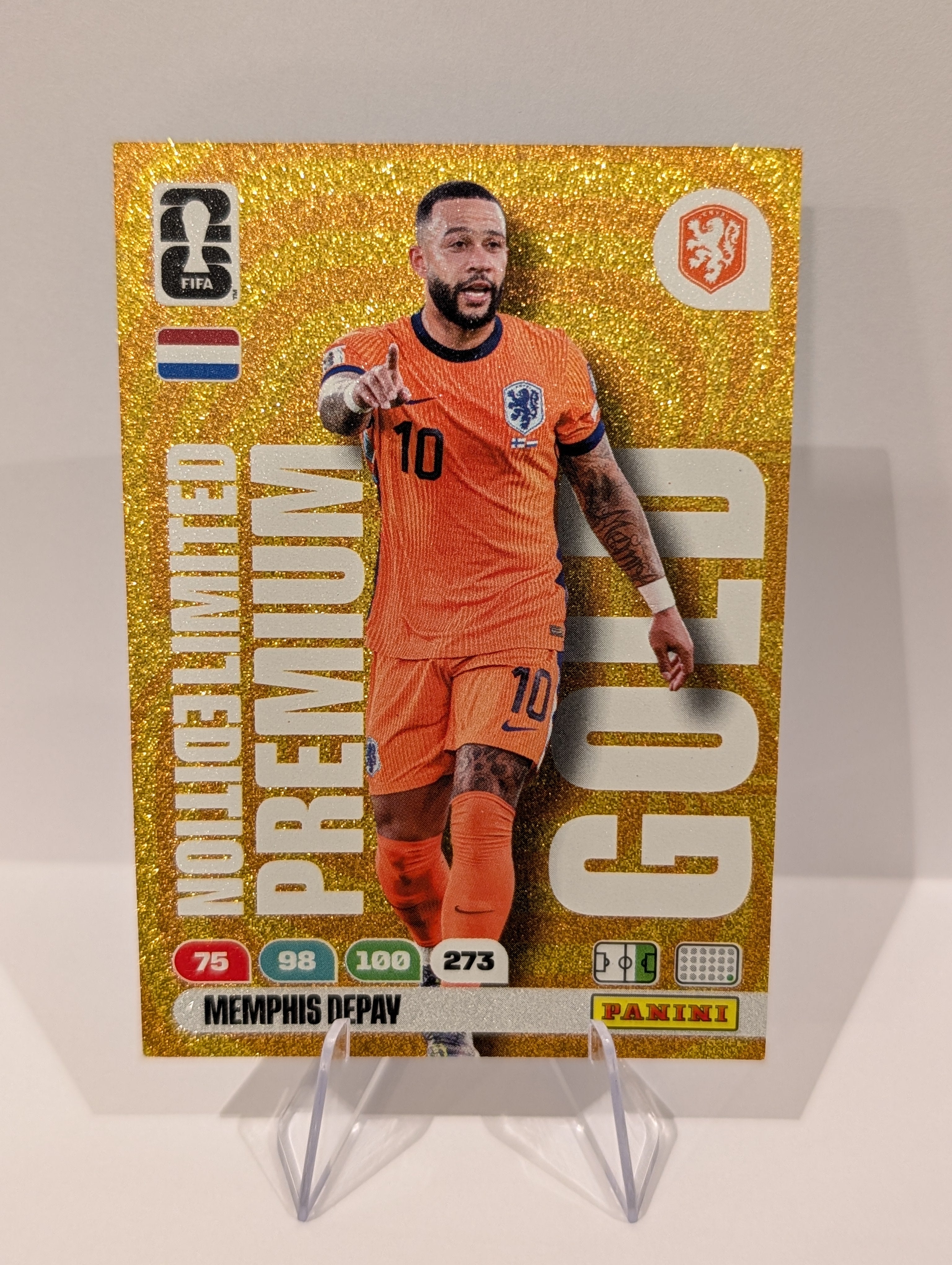 Memphis Depay - Limited Edition Premium Gold - Panini Adrenalyn XL World Cup 2026