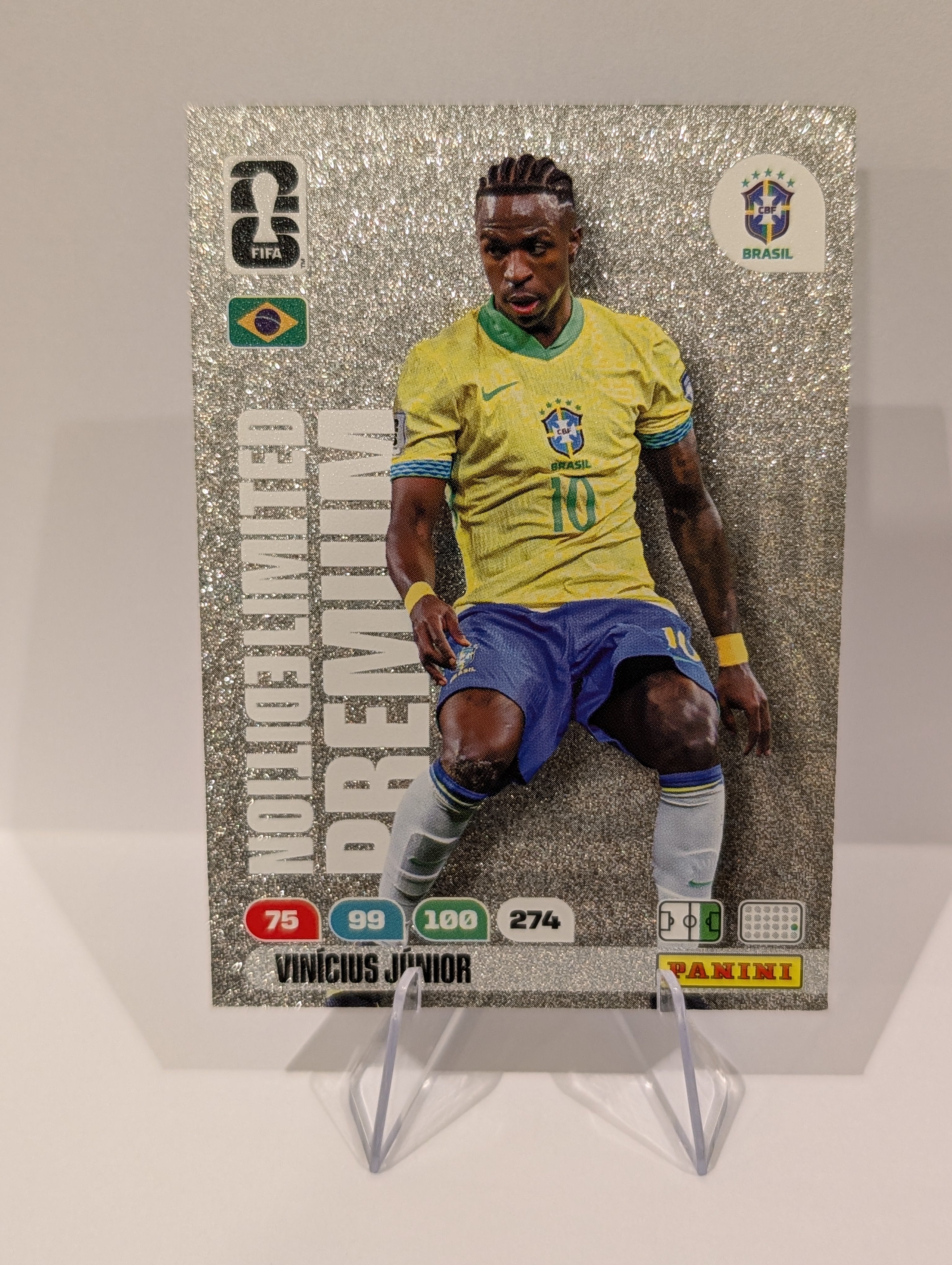 Vinicius Junior - Limited Edition Premium - Panini Adrenalyn XL World Cup 2026