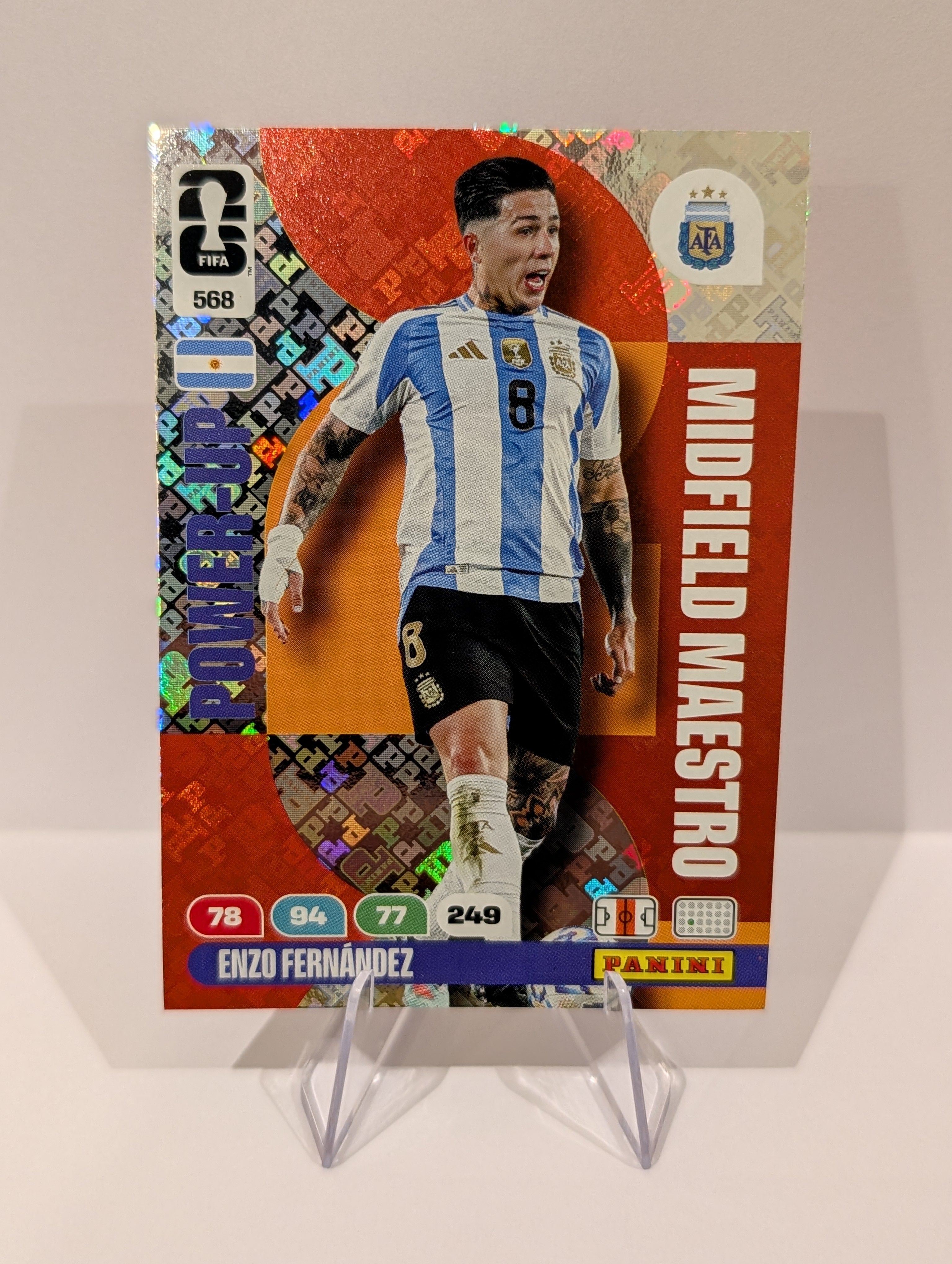 568 Enzo Fernandez - Midfield Maestro - Panini Adrenalyn XL World Cup 2026