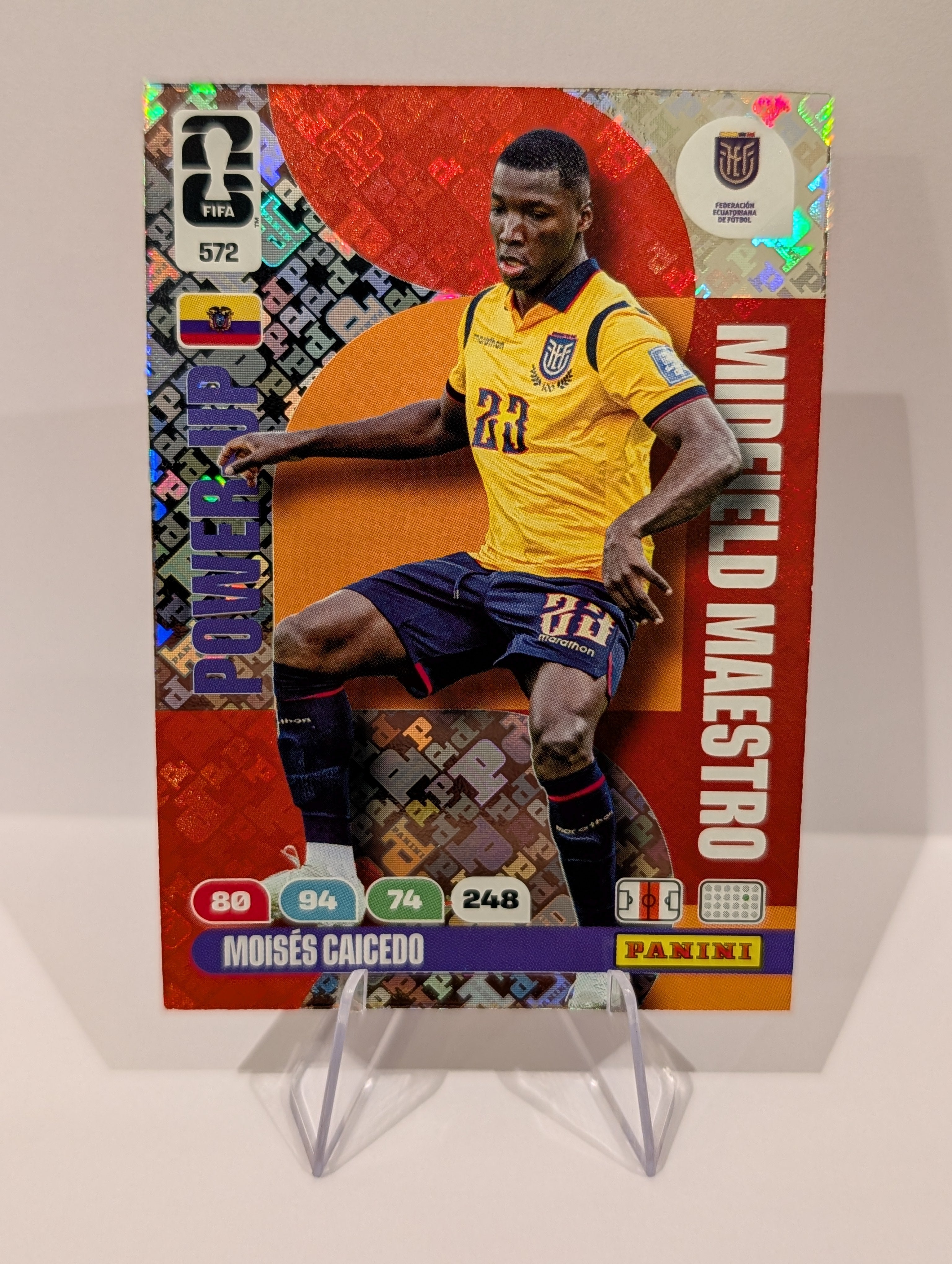 572 Moises Caicedo - Midfield Maestro - Panini Adrenalyn XL World Cup 2026