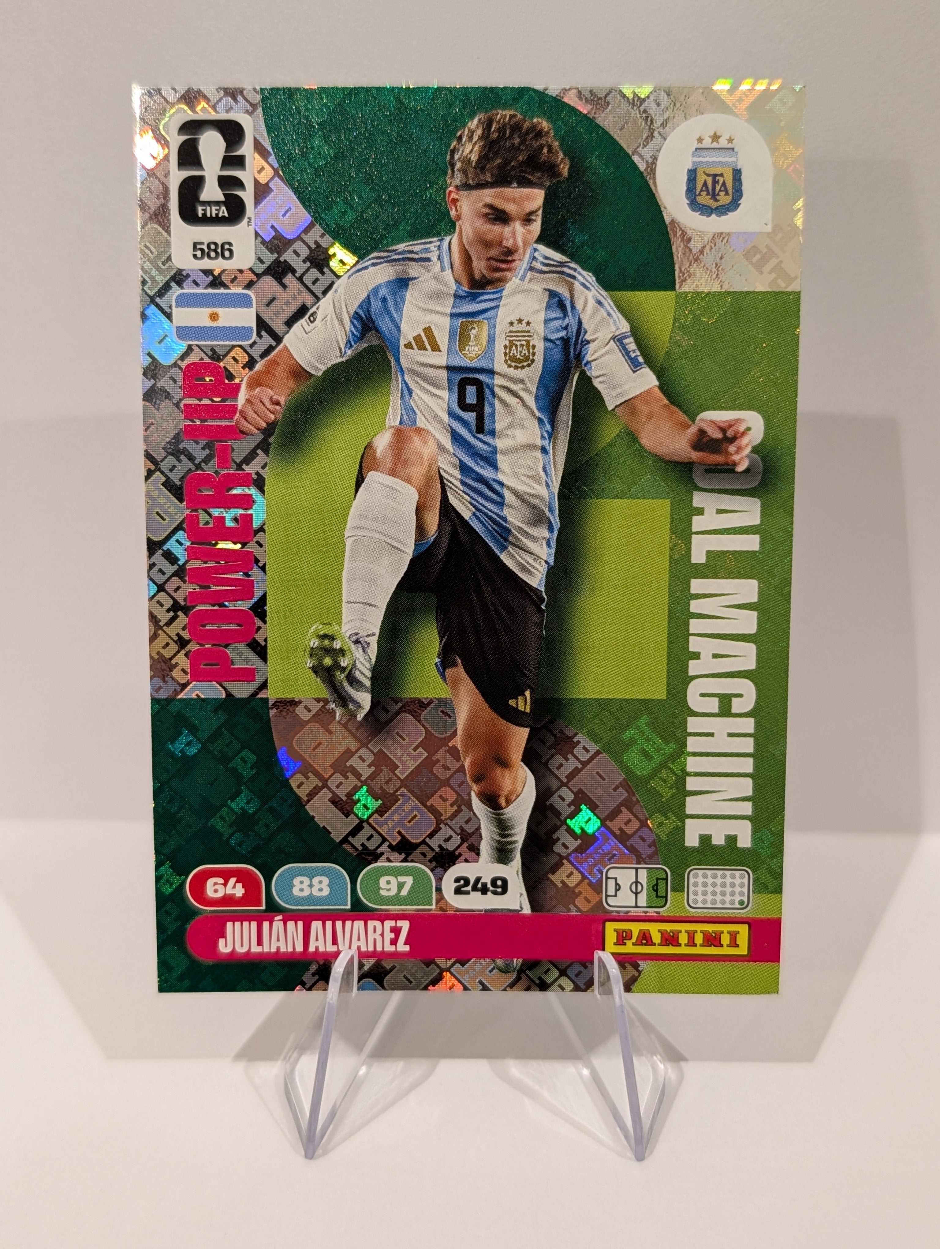 586 Julian Alvarez - Goal Machine - Panini Adrenalyn XL World Cup 2026