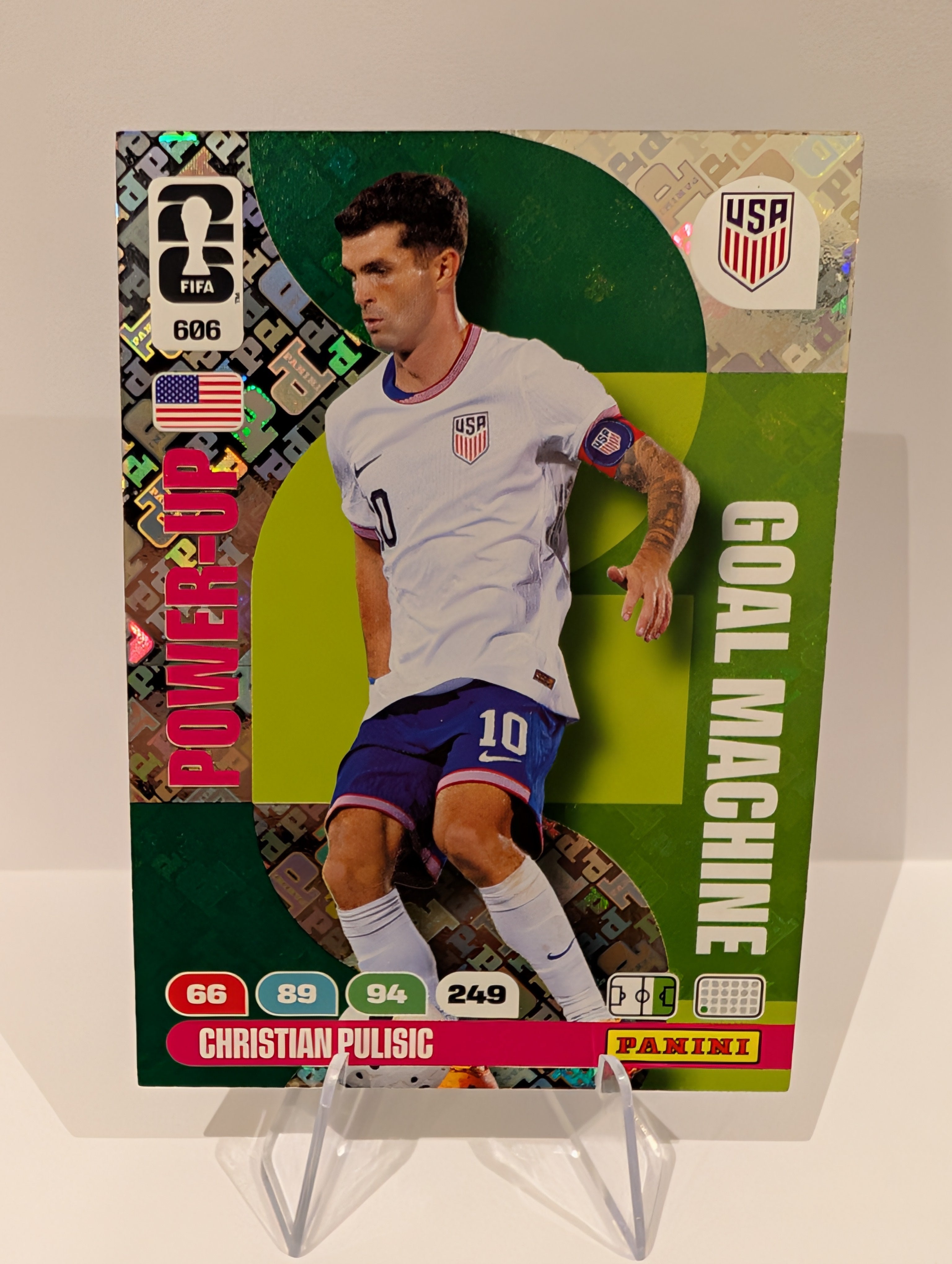 606 Christian Pulisic - Goal Machine - Panini Adrenalyn XL World Cup 2026