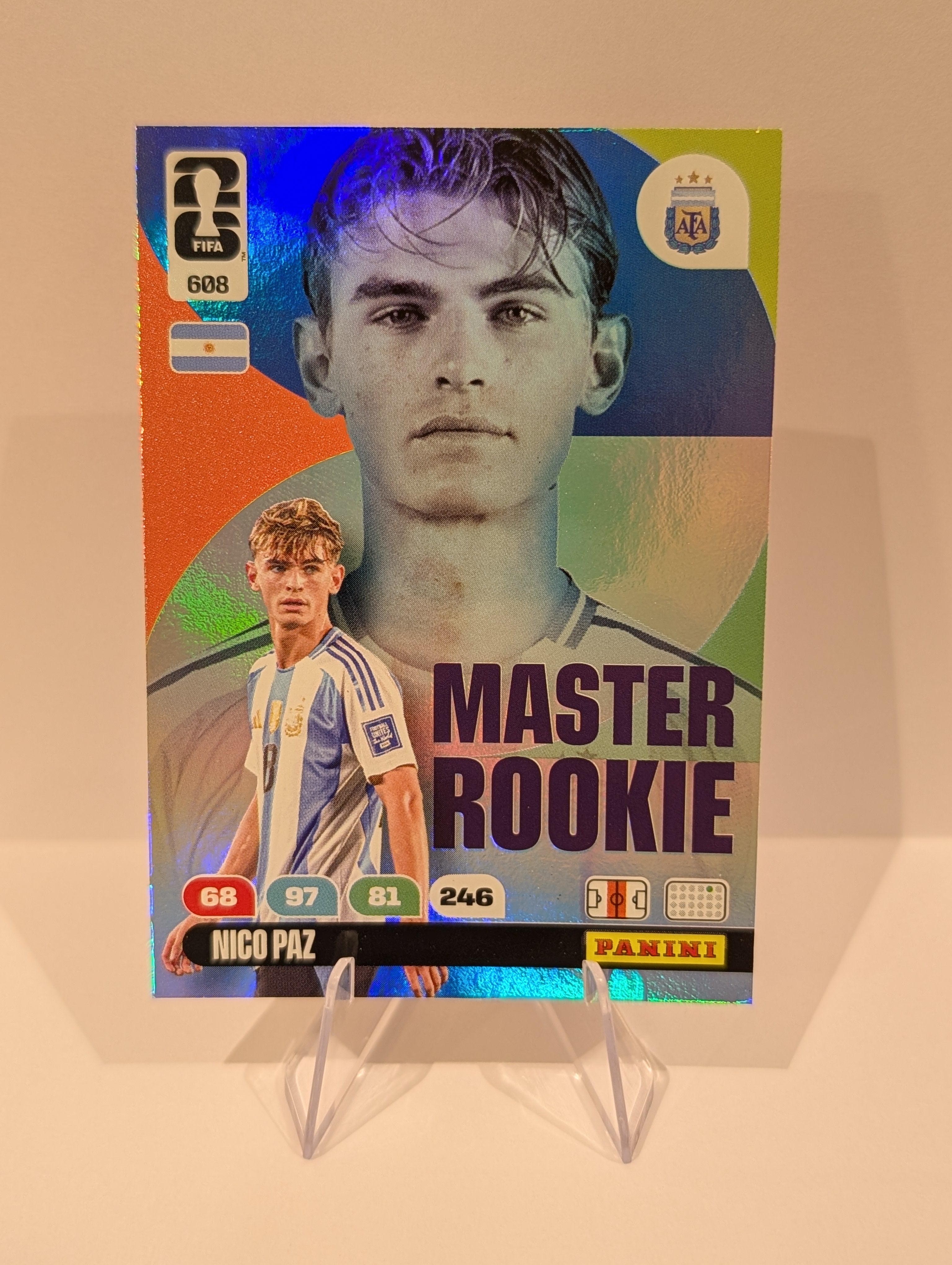 608 Nico Paz - Master Rookie - Panini Adrenalyn XL World Cup 2026