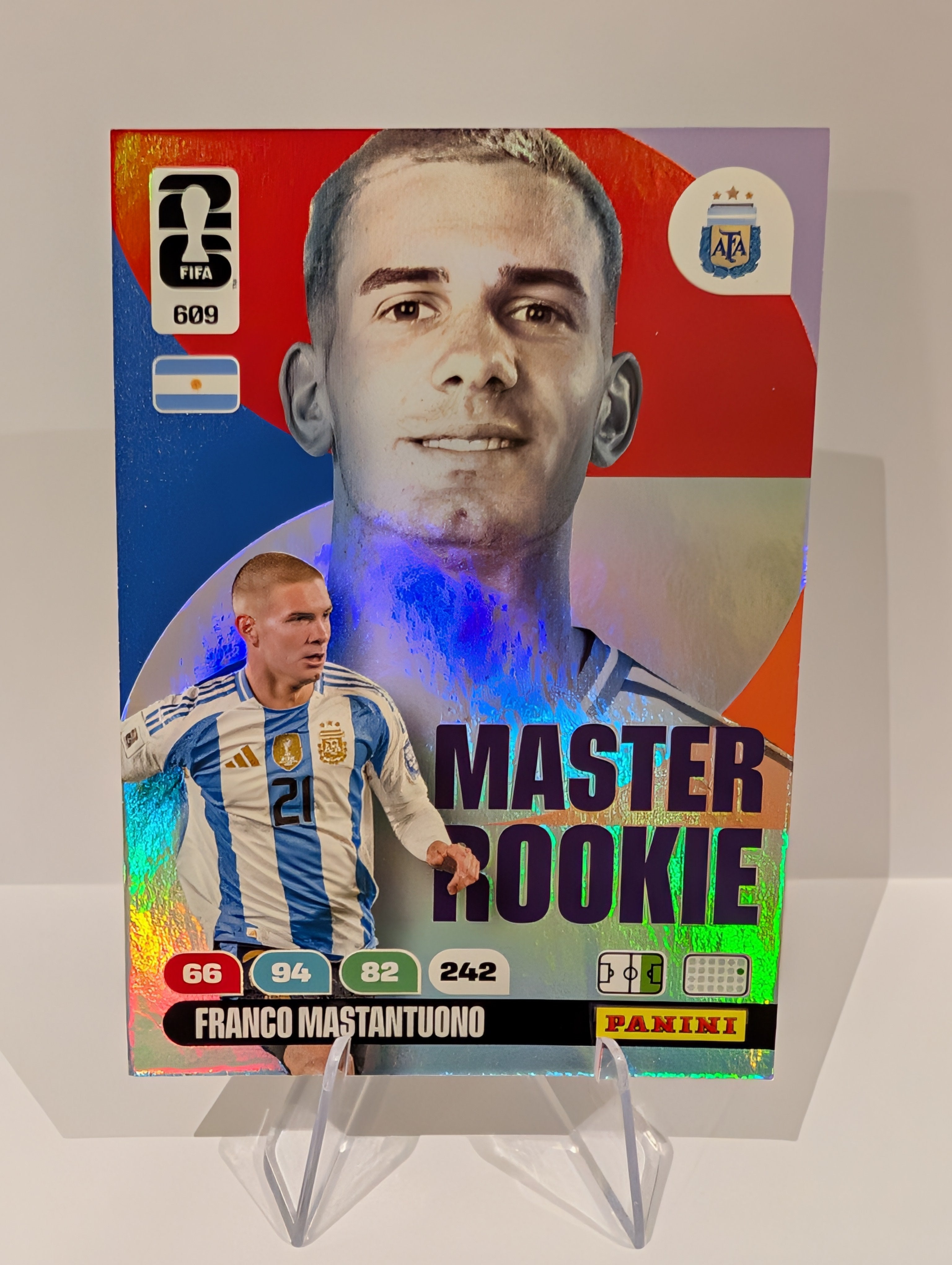 609 Franco Mastantuono - Master Rookie - Panini Adrenalyn XL World Cup 2026