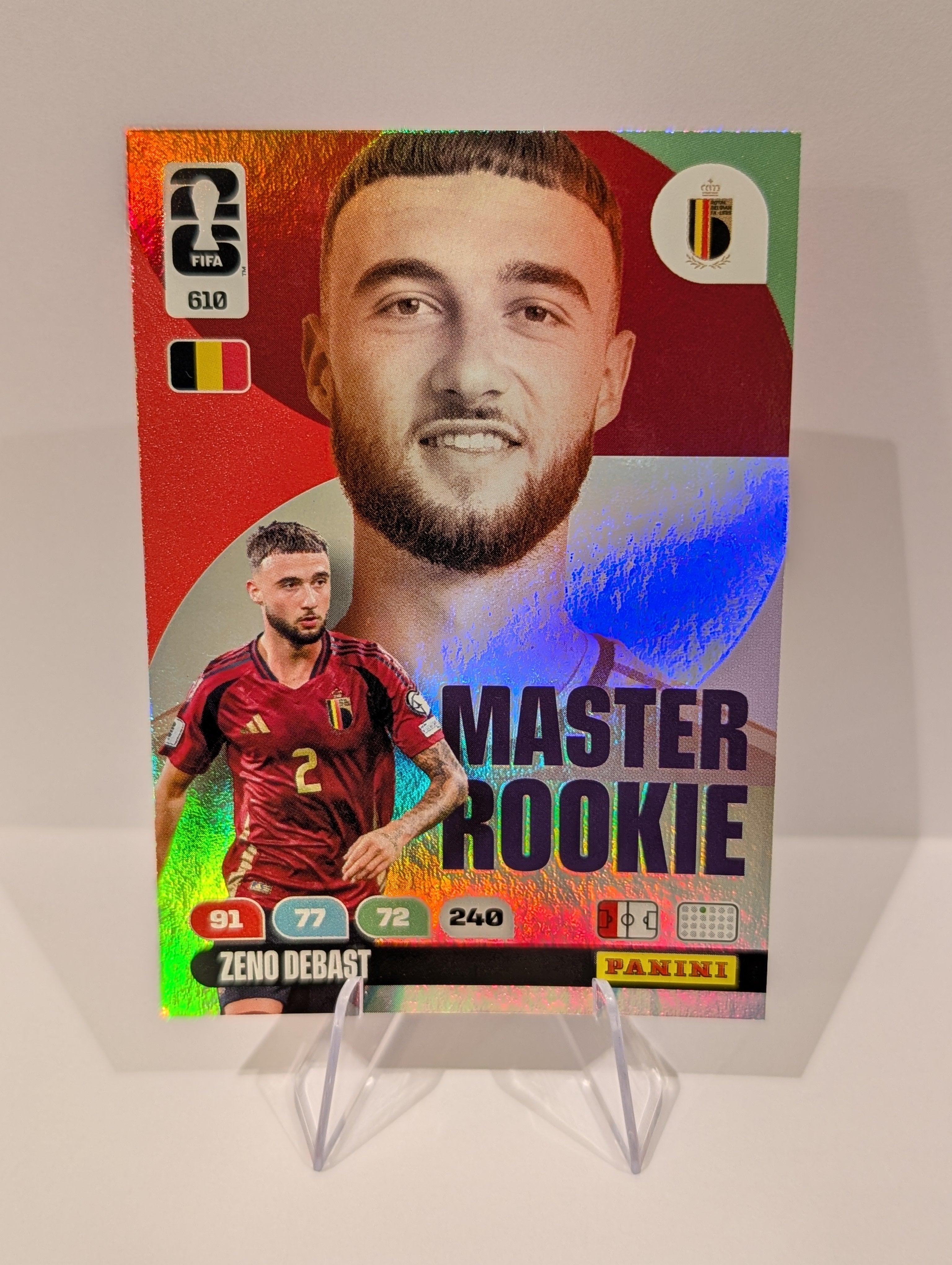 610 Zeno Debast - Master Rookie - Panini Adrenalyn XL World Cup 2026