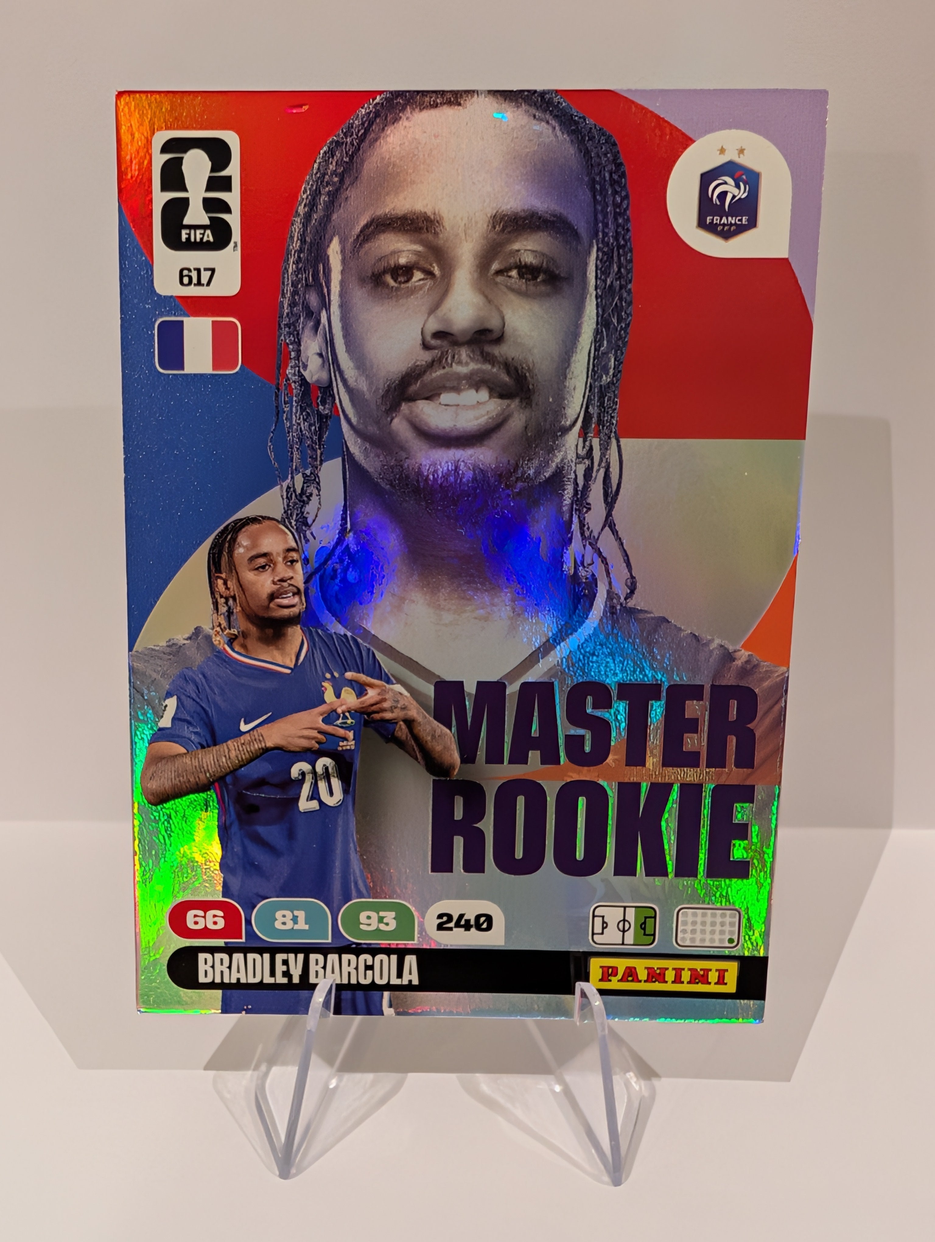 617 Bradley Barcola - Master Rookie - Panini Adrenalyn XL World Cup 2026