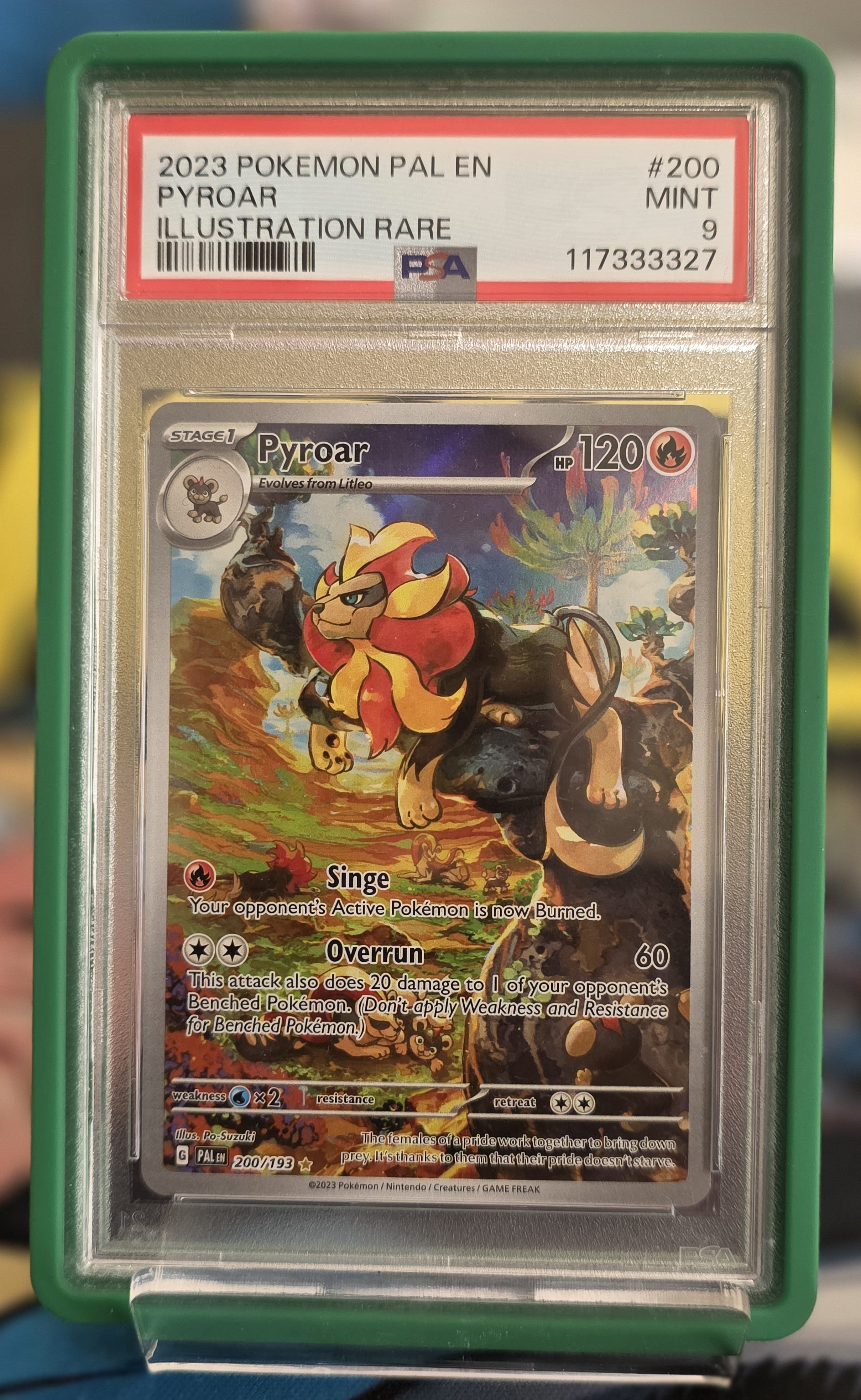 PSA 9 Pyroar 200/193 - Paldea Evolved