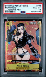 PSA 10 GEM MINT - STARTER DECK ST29-EGGHEAD #009 NICO ROBIN ALTERNATE ART
