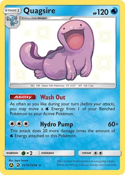 Quagsire SV10/SV94 - Shining Fates: Shiny Vault - Shiny Holo Rare by Light Collectibles on MYNTED