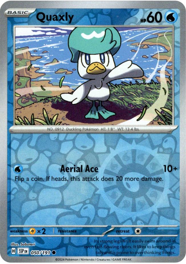 Quaxly [Reverse Holo] 50 Pokemon Surging Sparks by Moe‘s Vault on MYNTED