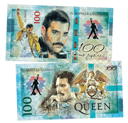 Queen blue 100 Rubles UNCB banknote by UNCB on MYNTED