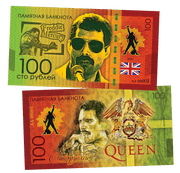 Queen sunglasses 100 Rubles UNCB banknote by UNCB on MYNTED