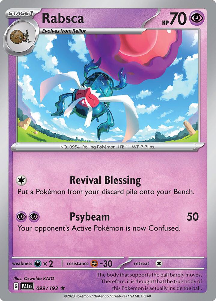 Rabsca 099/193 Holo · Paldea Evolved (PAL) by PokeMarsi on MYNTED