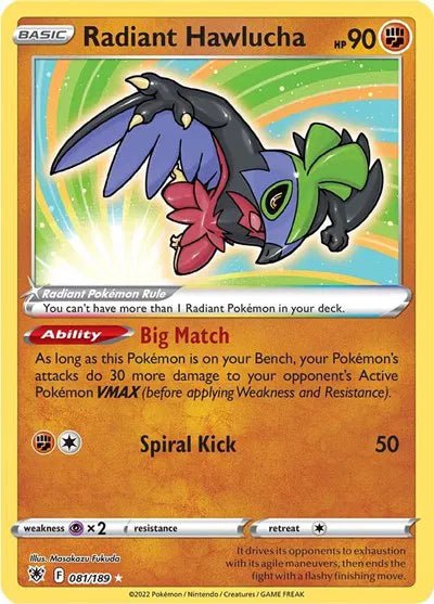 Radiant Hawlucha - 081/189 by The Archive Stop on MYNTED