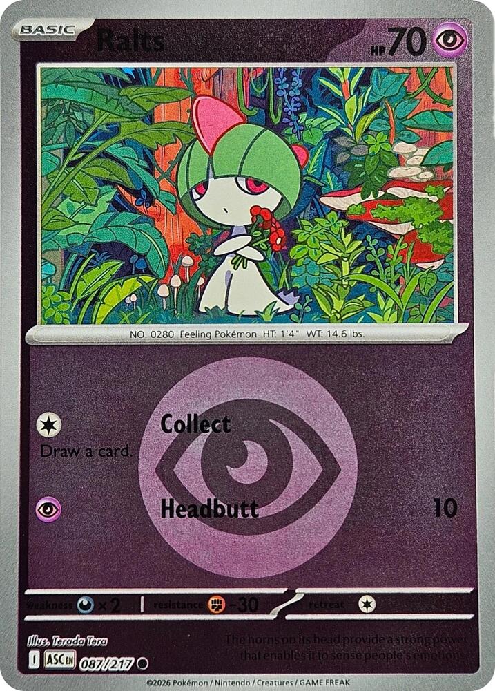 Ralts - 087/217 (Energy Symbol Pattern) - ME: Ascended Heroes (ASC) by SAFAQATI on MYNTED
