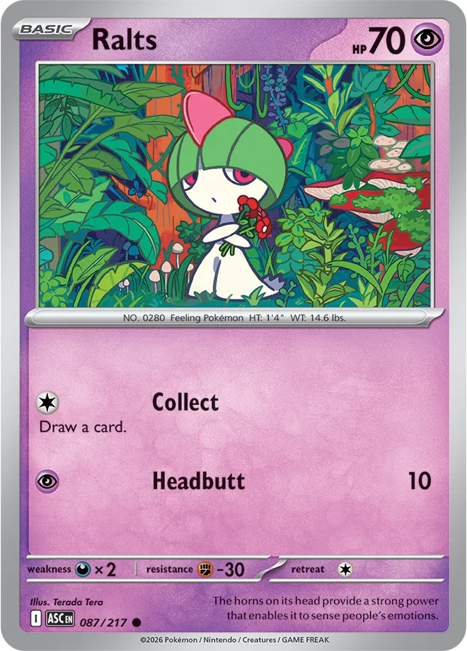 Ralts Ascended Heroes Common 087/217 AED 0.37 - AED 0.04( - 9.09%) by PokeMagic on MYNTED
