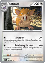 Raticate Perfect Order Uncommon • 061/088 Normal by Pokezero on MYNTED