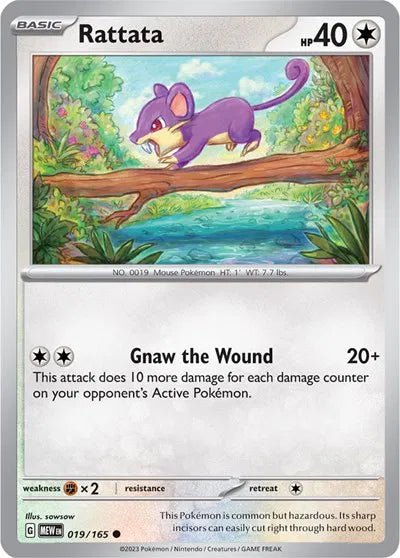 Rattata - 019/165 - Reverse Holofoil by The Archive Stop on MYNTED