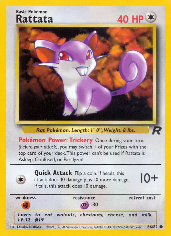 Rattata - 66/82 - Team Rocket (Unlimited)