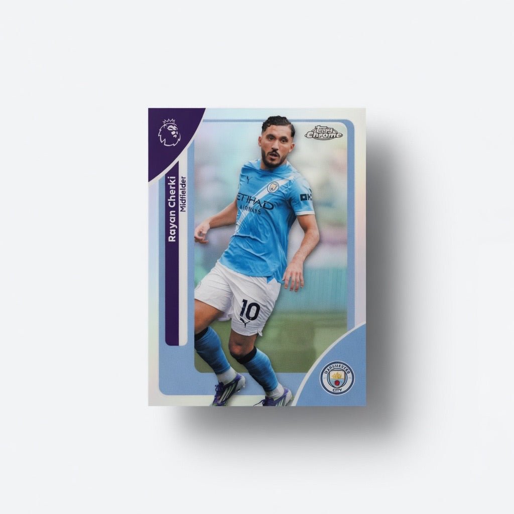 Rayan Cherki 126 Refractor — 2026 Topps Chrome Premier League — Manchester City by KitRoom Cards on MYNTED