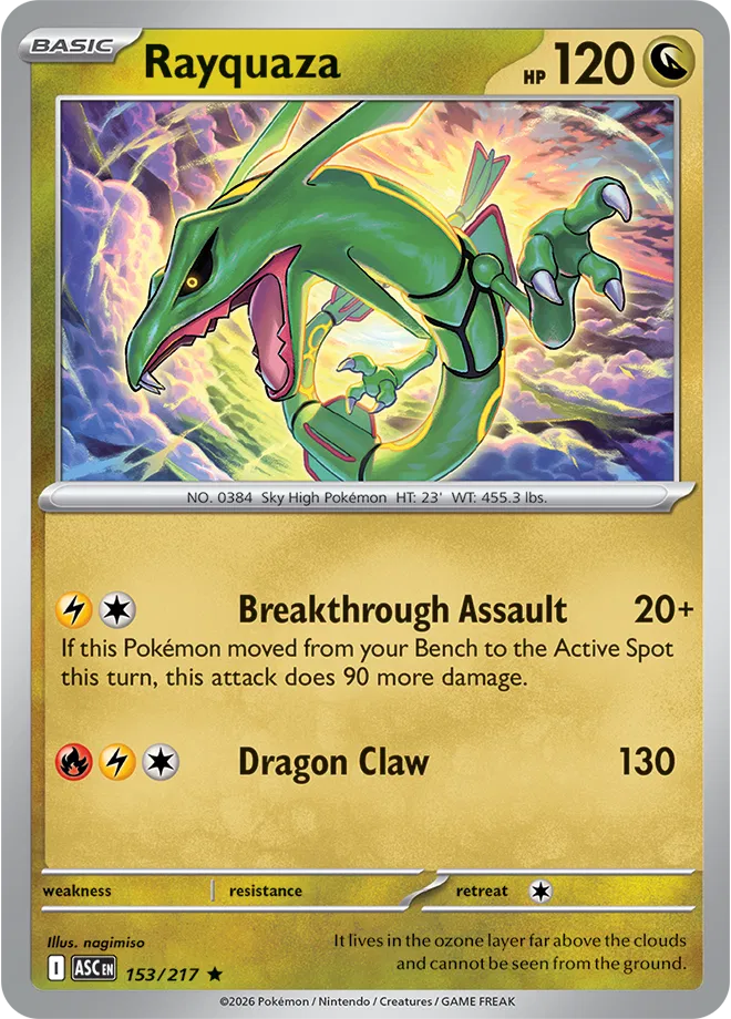 Rayquaza 153 Holo - Ascended Heroes by PokéPW on MYNTED