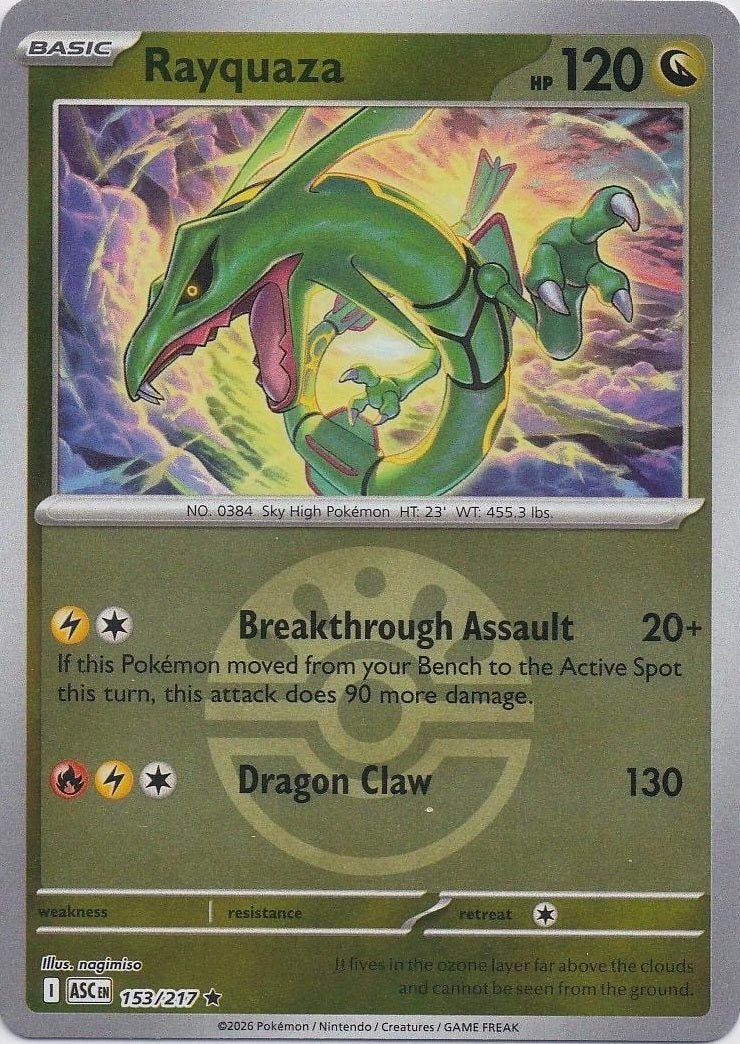 Rayquaza - 153/217 (Friend Ball) - ME: Ascended Heroes (ASC) by SAFAQATI on MYNTED