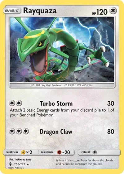 Rayquaza Guardians Rising Rare 106/145 by The Greatest on MYNTED