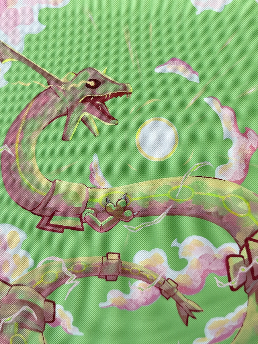 Rayquaza Masterpiece - Hand-painted VaultX Binder by Happ's Shop on MYNTED