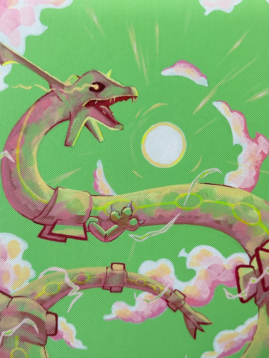 Rayquaza Masterpiece - Hand-painted VaultX Binder by Happ's Shop on MYNTED