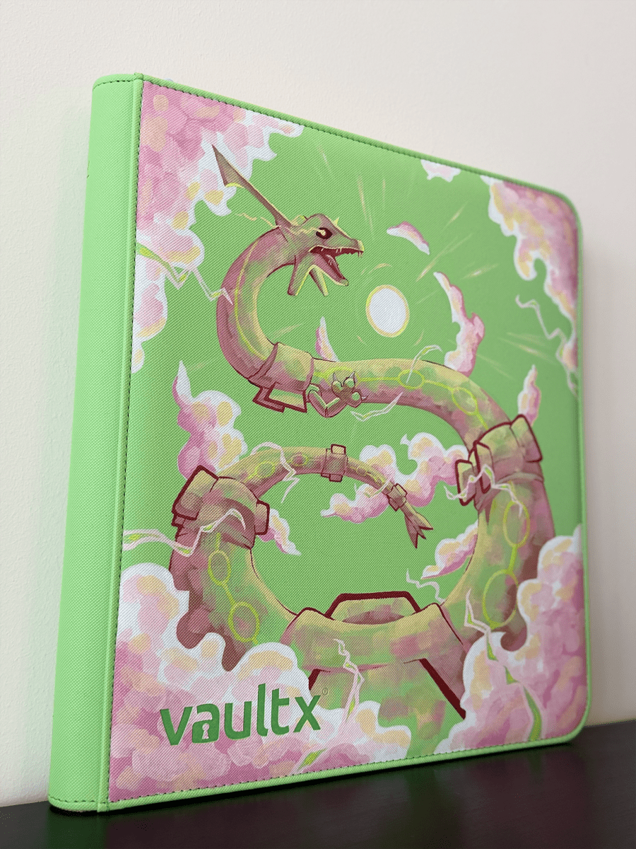 Rayquaza Masterpiece - Hand-painted VaultX Binder by Happ's Shop on MYNTED