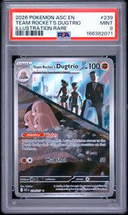 PSA 9 Team Rocket's Dugtrio Ascended Heroes Illustration Rare 239/217